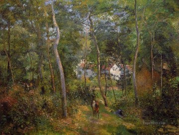 Camille Pissarro Painting - Los bosques de l Hermitage Pontoise 1879 Camille Pissarro